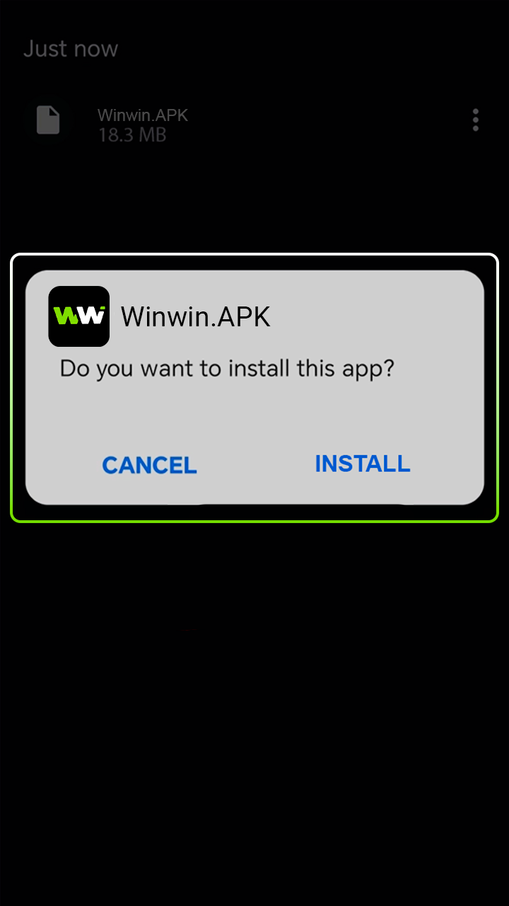 Run the install process for the Winwin mobile application.