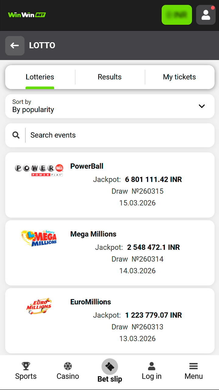 Buy your first winning lottery ticket at Winwin today.