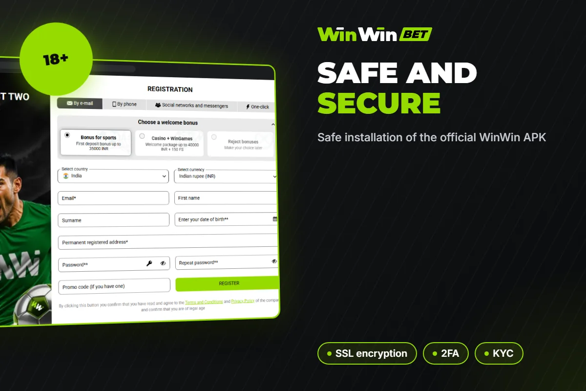 Safe installation of the official WinWin APK