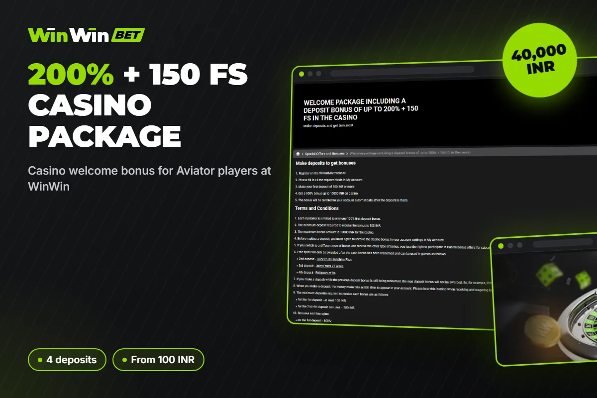 Casino welcome bonus for Aviator players at WinWin