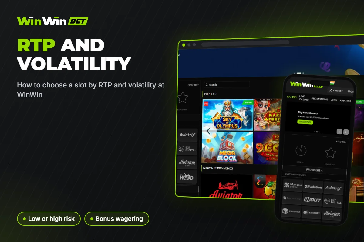 How to choose a slot by RTP and volatility at WinWin