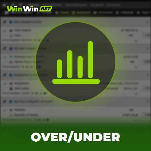Over/under totals in cricket betting