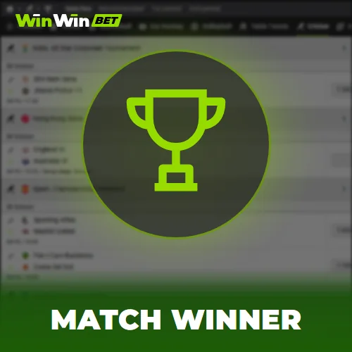Match winner bet in cricket