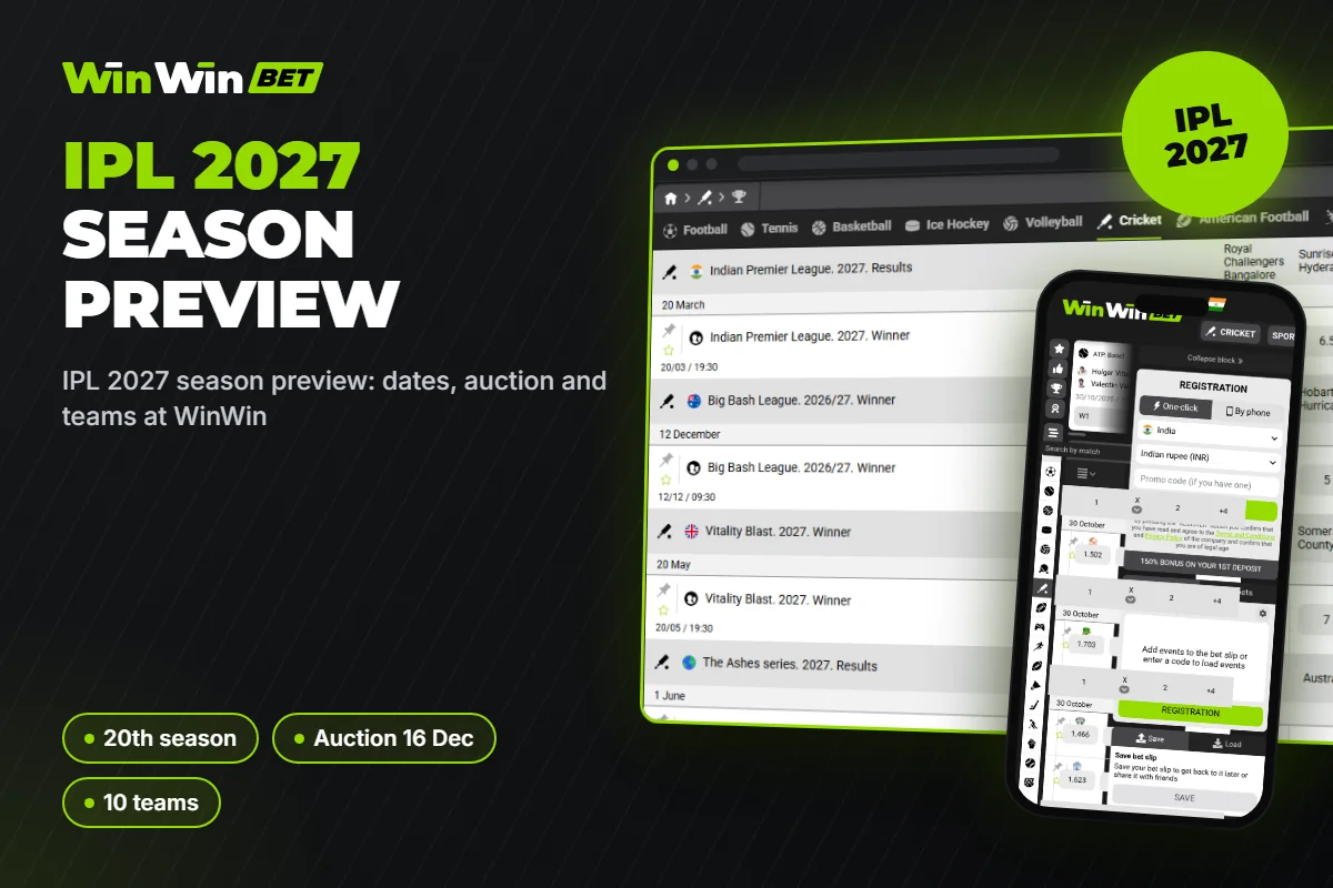 IPL 2027 season preview: dates, auction and teams at WinWin