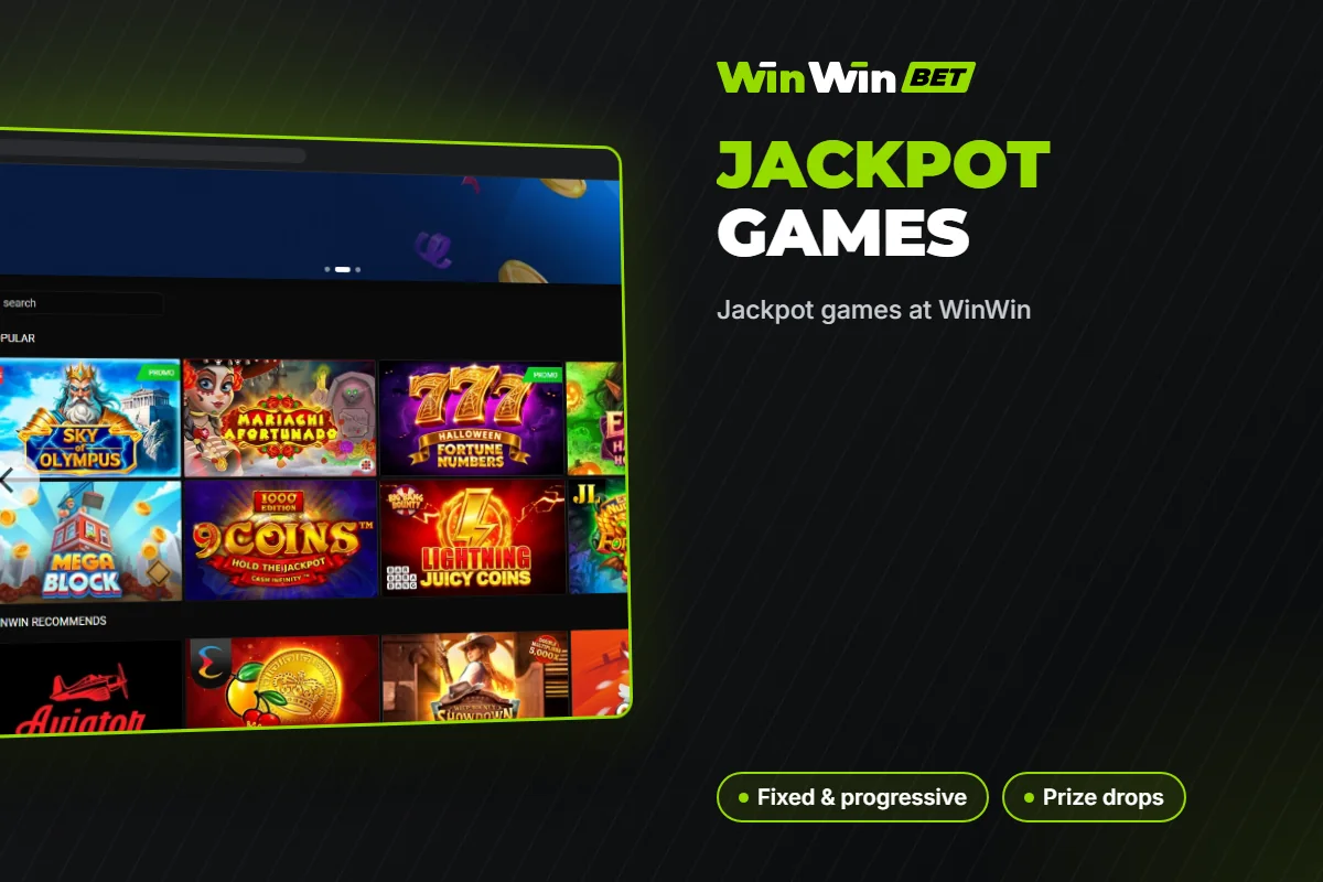 Jackpot games at WinWin