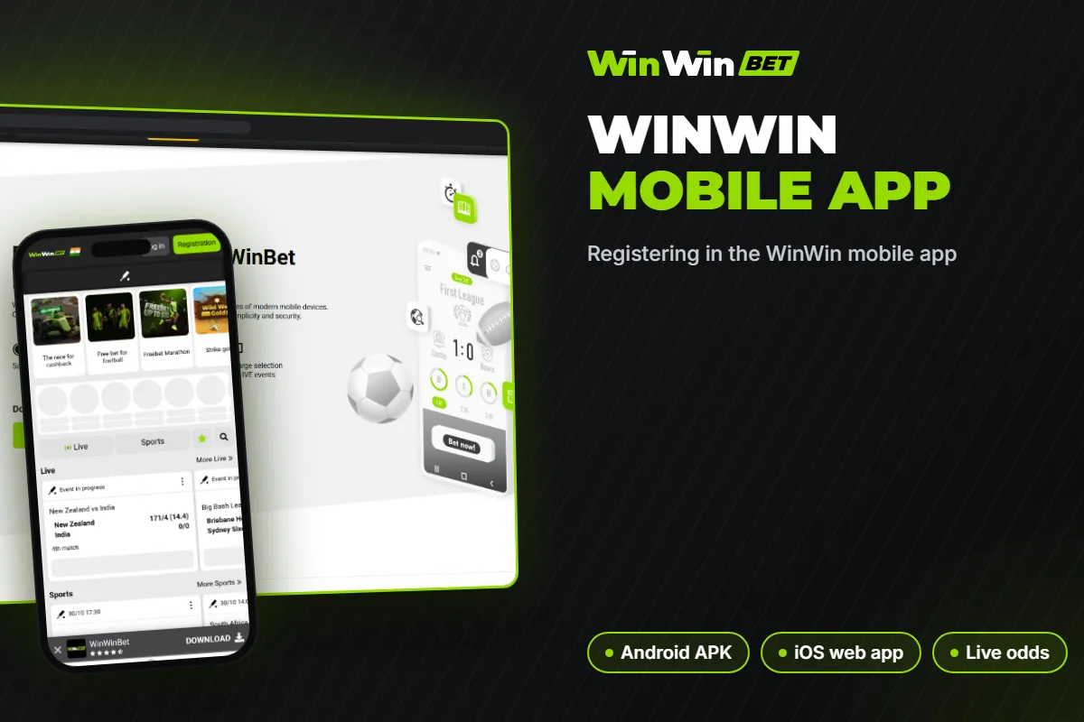 Registering in the WinWin mobile app