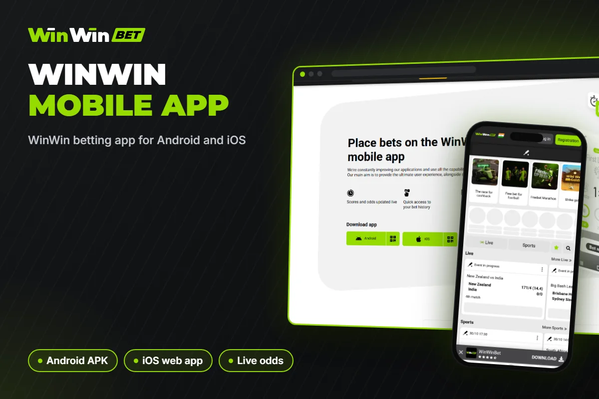 WinWin betting app for Android and iOS
